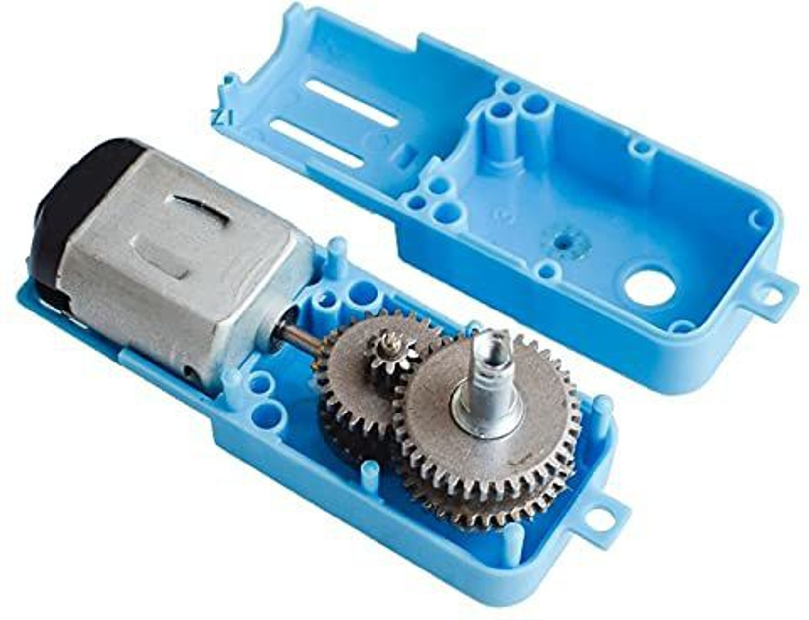 BO Motor Blue Metal Gear Dual Shaft - Image 3